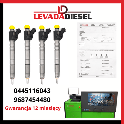 Remanufactured injector 0445116043, 9687454480 LAND ROVER JAGUAR