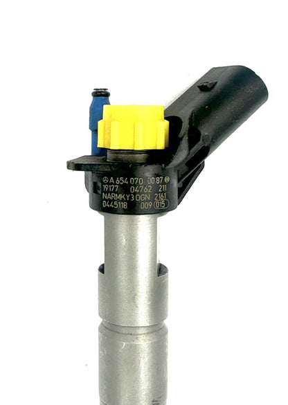 Remanufactured injector Bosch 0445118009, A6540700087 MERCEDES