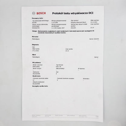 Remanufactured injector 0445116061, FW939K546AA LAND ROVER RANGE ROVER